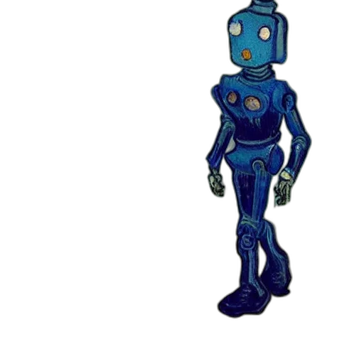 robot, staff, pixel art, concept art transparent PNG cut-out