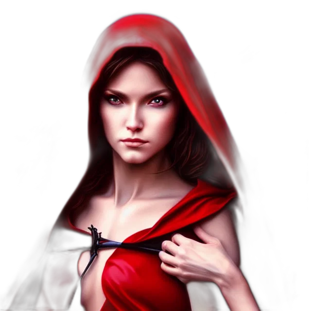 dress, face, fantasy art, photorealistic, concept art, comic book art, red, beautiful transparent PNG cut-out