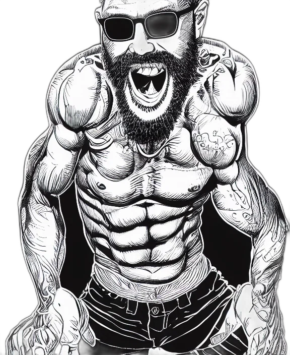 comic book art, cartoon, photorealistic, pencil sketch, highly, detailed, ink, illustration transparent PNG cut-out