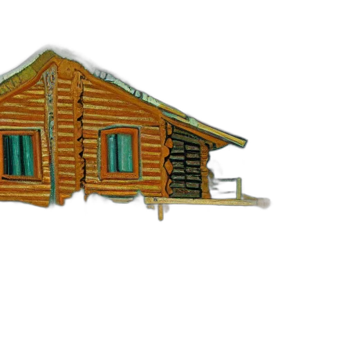 building, furniture, 3d render, photorealistic, concept art, pixel art, log, cabin transparent PNG cut-out