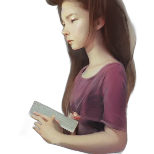 hair, face, hat, robot, photorealistic, oil painting, concept art, fantasy art transparent PNG cut-out