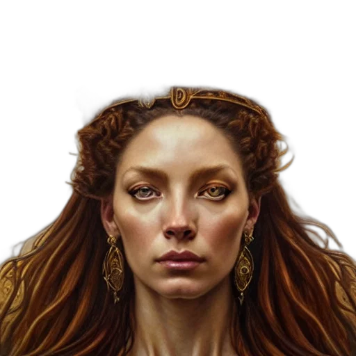 face, crown, jewelry, hair transparent PNG cut-out