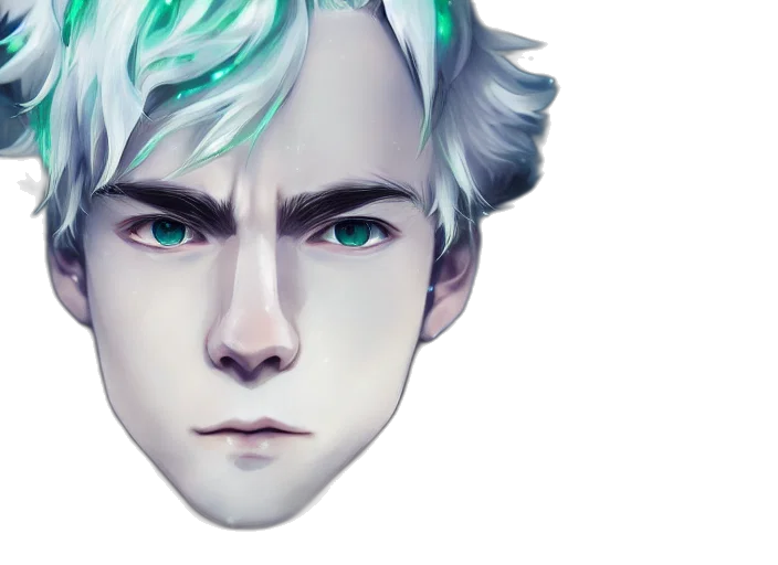 face, mask, hair, creature transparent PNG cut-out