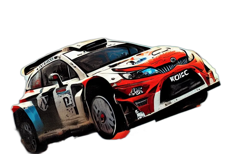 car, concept art, 3d render, photorealistic transparent PNG cut-out