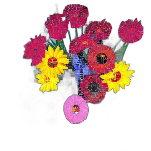 jewelry, flower, crown, 3d render transparent PNG cut-out
