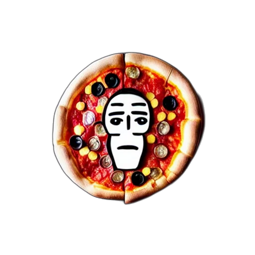 food, face, mask, 3d render, concept art, comic book art, pixel art, epic transparent PNG cut-out