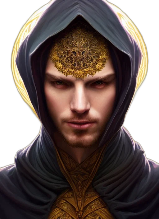 face, crown, mask, fantasy art transparent PNG cut-out