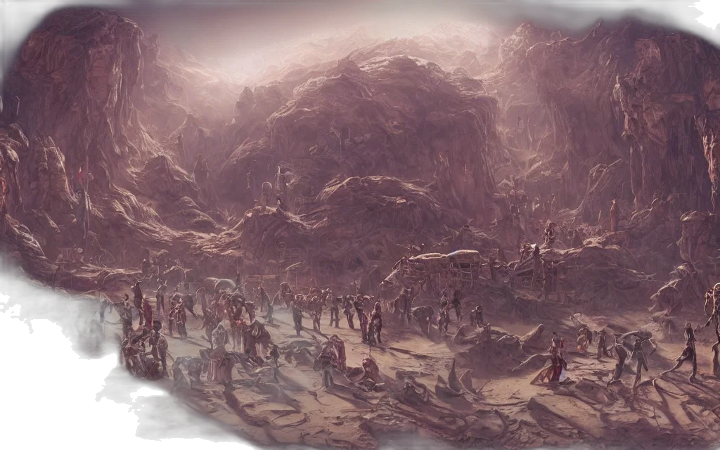 concept art, fantasy art, fog, snow transparent PNG cut-out