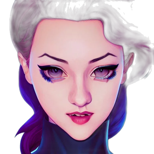 face, fantasy art, comic book art, concept art transparent PNG cut-out