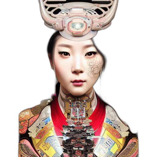 robot, jewelry, face, staff, photorealistic, concept art, fantasy art, cyberpunk transparent PNG cut-out