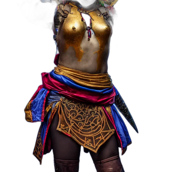 staff, mask, jewelry, dress transparent PNG cut-out