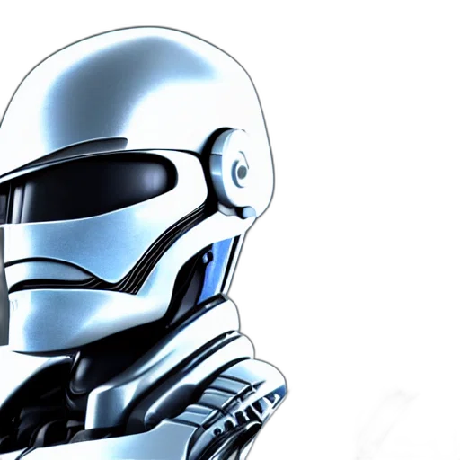 robot, comic book art, concept art, 3d render transparent PNG cut-out
