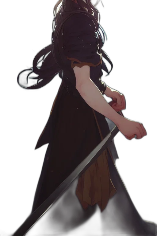 staff, sword, weapon, dress transparent PNG cut-out