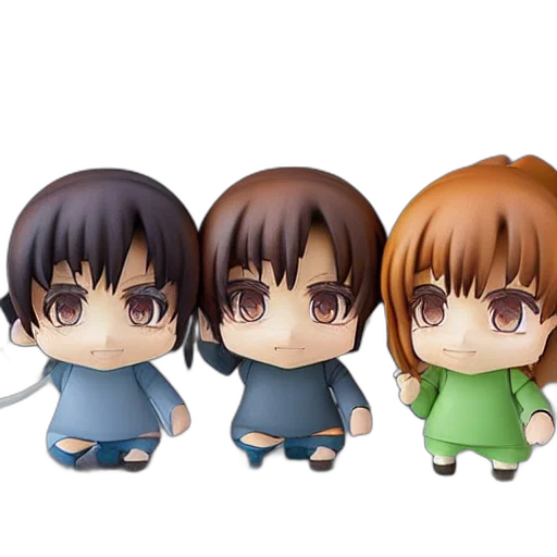3d render, anime, concept art, photorealistic, nendoroid transparent PNG cut-out