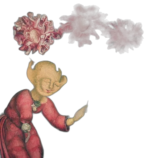 staff, flower, concept art, watercolor transparent PNG cut-out
