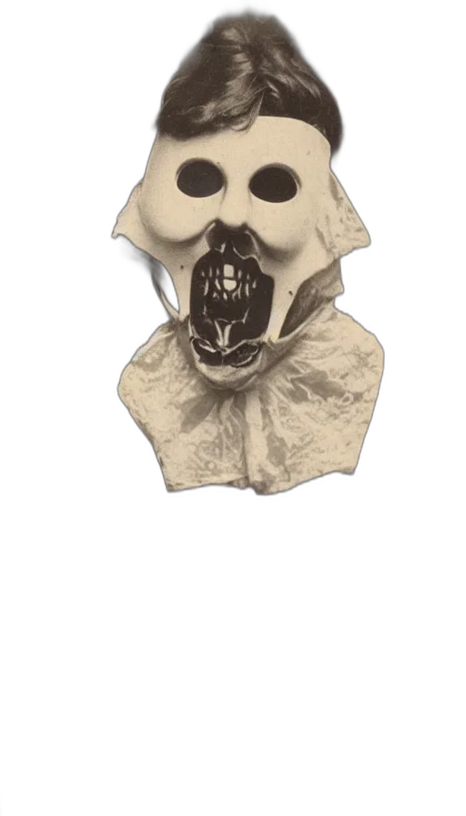 mask, face, jacket, jewelry transparent PNG cut-out