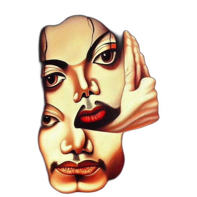 mask, face, jewelry, photorealistic, oil painting, comic book art, 3d render, beautiful transparent PNG cut-out