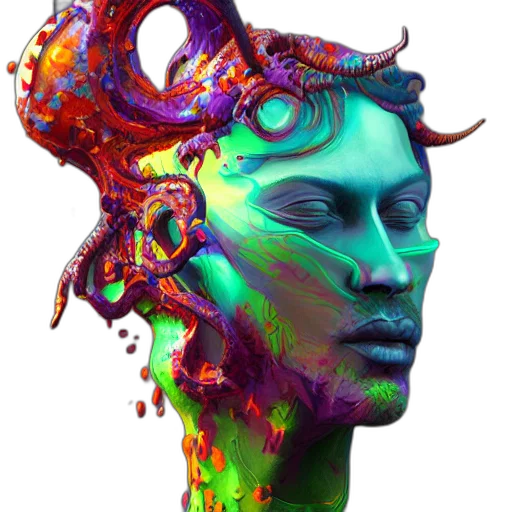 mask, face, crown, creature transparent PNG cut-out