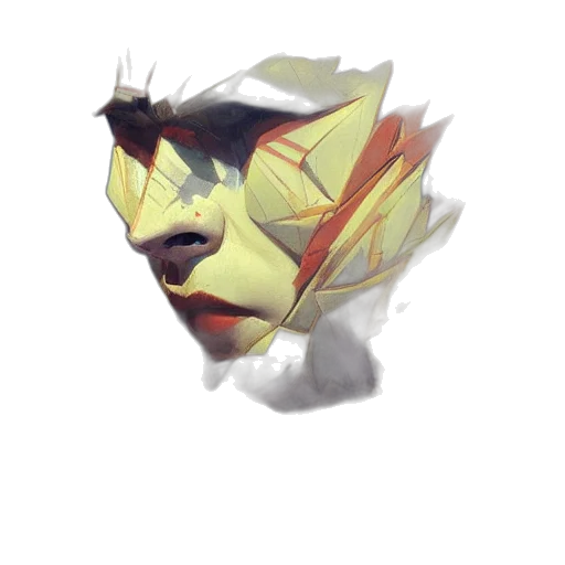 mask, face, creature, dragon transparent PNG cut-out