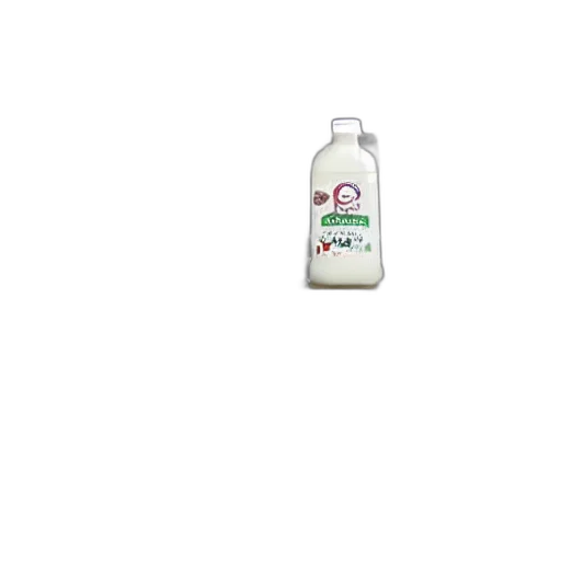 bottle, hair, food, animal, 3d render, photorealistic, milk, inside transparent PNG cut-out
