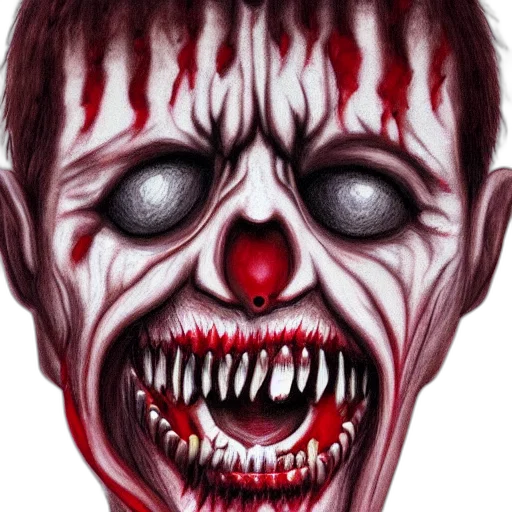 face, mask, creature, photorealistic transparent PNG cut-out