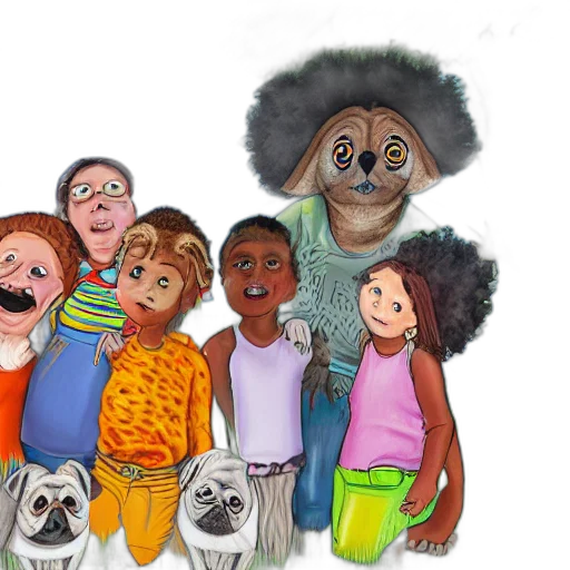 cartoon, earth tones, saturday, morning transparent PNG cut-out