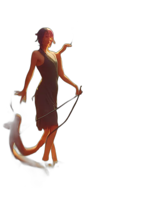 staff, dragon, dress, creature, concept art, fantasy art, 3d render, pixel art transparent PNG cut-out