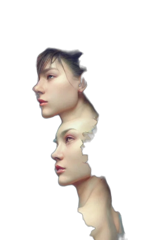 face, mask, crown, robot transparent PNG cut-out