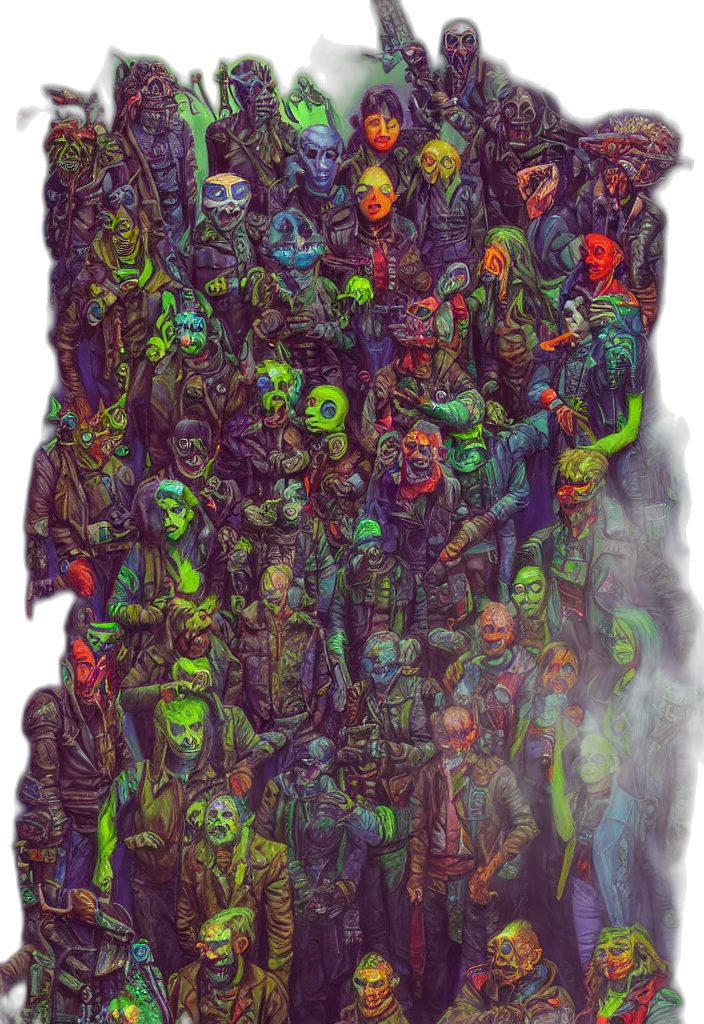 mask, face, creature, staff transparent PNG cut-out