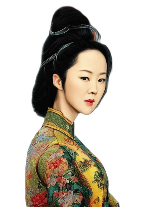 staff, dress, face, dragon, photorealistic, oil painting, fantasy art, 3d render transparent PNG cut-out
