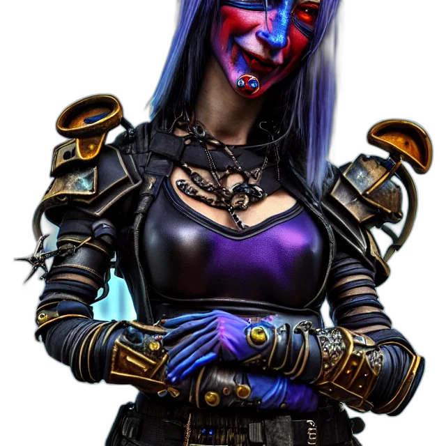 mask, face, fantasy art, concept art, cyberpunk, comic book art, dark, jester transparent PNG cut-out