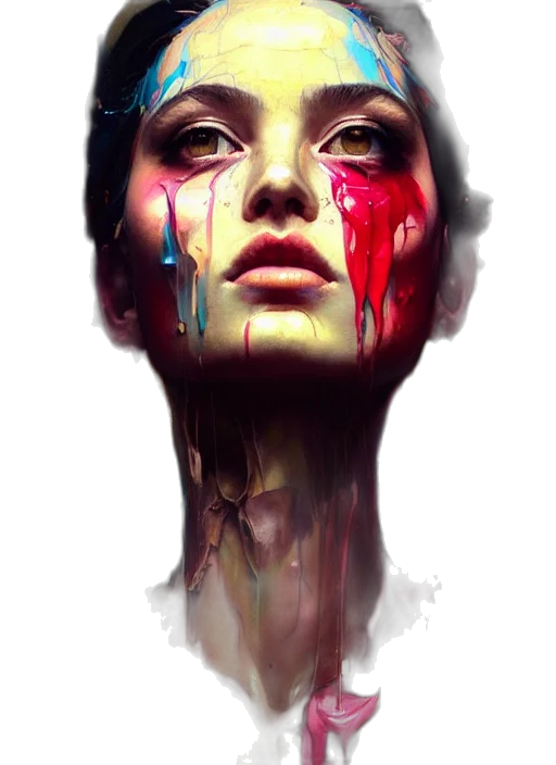 face, mask, photorealistic, fantasy art transparent PNG cut-out