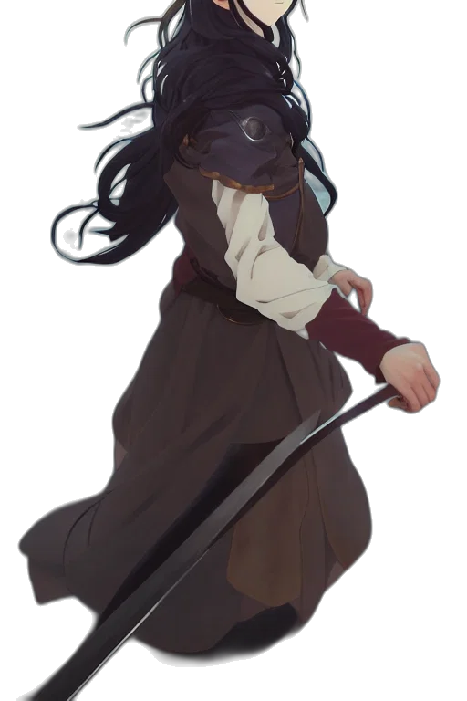staff, sword, weapon, jacket transparent PNG cut-out