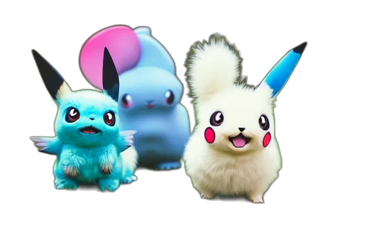 3d render, concept art, pastel, blue transparent PNG cut-out