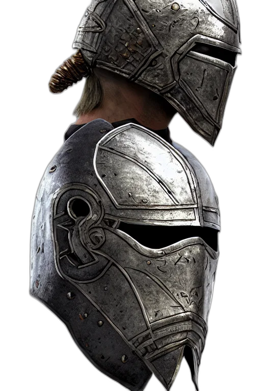 mask, sword, weapon, face, concept art, 3d render, fantasy art, photorealistic transparent PNG cut-out