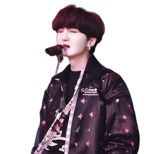 jacket, photorealistic, oil painting, watercolor, yoongi, cfg, scale transparent PNG cut-out
