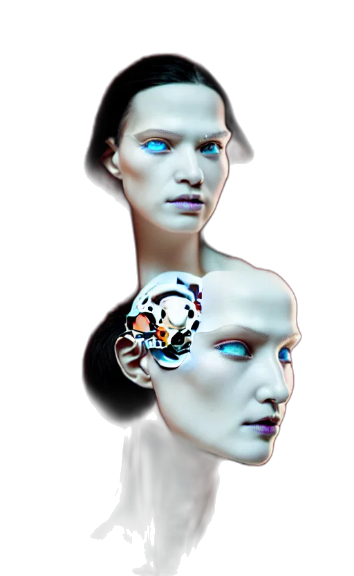 robot, jewelry, face, mask transparent PNG cut-out