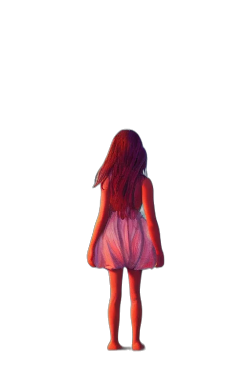 dress, hair, creature, face, watercolor, concept art, pixel art, 3d render transparent PNG cut-out