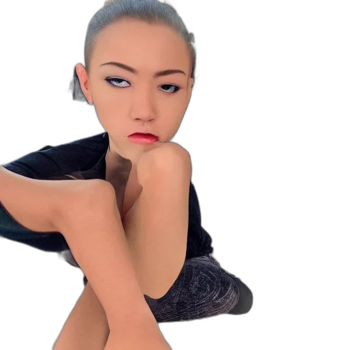 robot, dress, face, hair transparent PNG cut-out