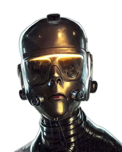 robot, mask, face, staff transparent PNG cut-out