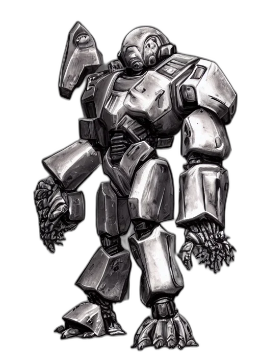 robot, weapon, concept art, comic book art transparent PNG cut-out