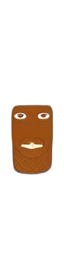mask, face, robot, animal, cartoon, photorealistic, 3d render, earth tones transparent PNG cut-out