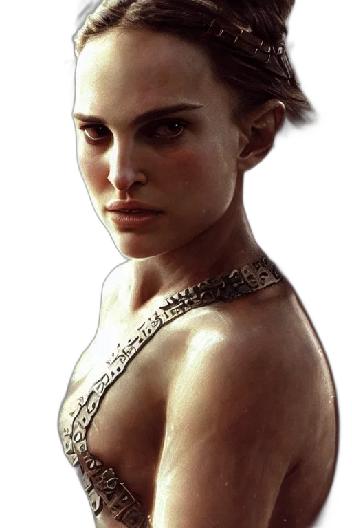 face, jewelry, staff, weapon transparent PNG cut-out
