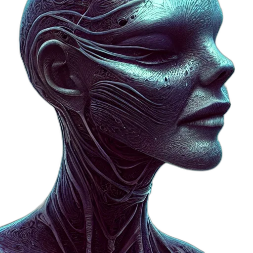 face, mask, robot, creature transparent PNG cut-out