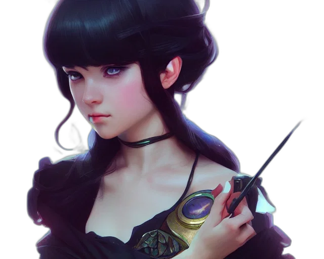staff, jewelry, crown, face, fantasy art, concept art, photorealistic, anime transparent PNG cut-out