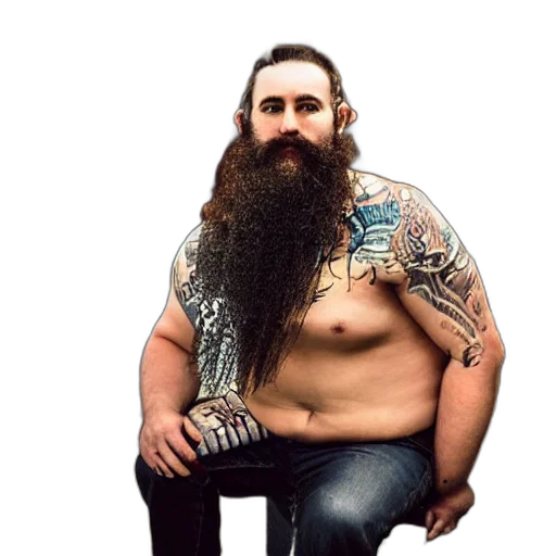hair, animal, creature, photorealistic, cartoon, concept art, pixel art, bearded transparent PNG cut-out