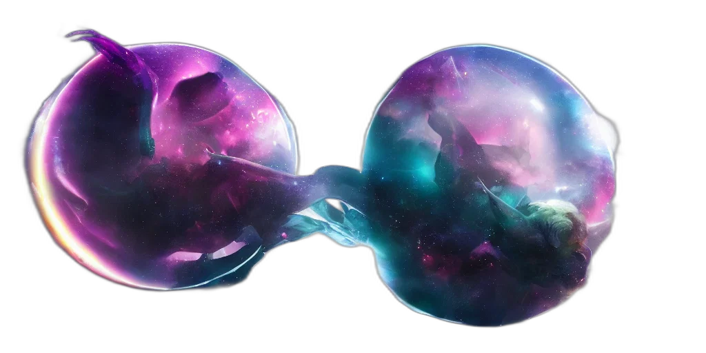 jewelry, crown, mask, concept art, 3d render, vaporwave, outer space, spherical transparent PNG cut-out