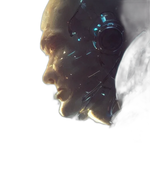 face, robot, mask, crown transparent PNG cut-out
