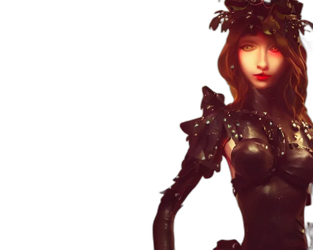 robot, 3d render, fantasy art, concept art, photorealistic, dark, red, splashart transparent PNG cut-out