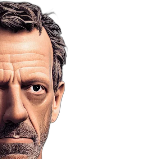 face, 3d render, photorealistic, concept art transparent PNG cut-out